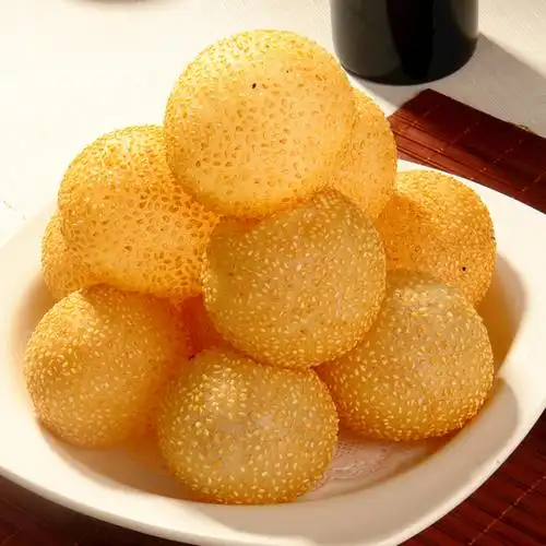 麻圆芝麻球油炸小吃豆沙馅空心大小麻球糯米食品半成品麻团美食