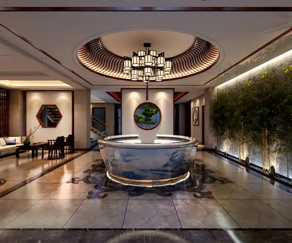 邯郸永年-会所大平米休闲空间装修效果图