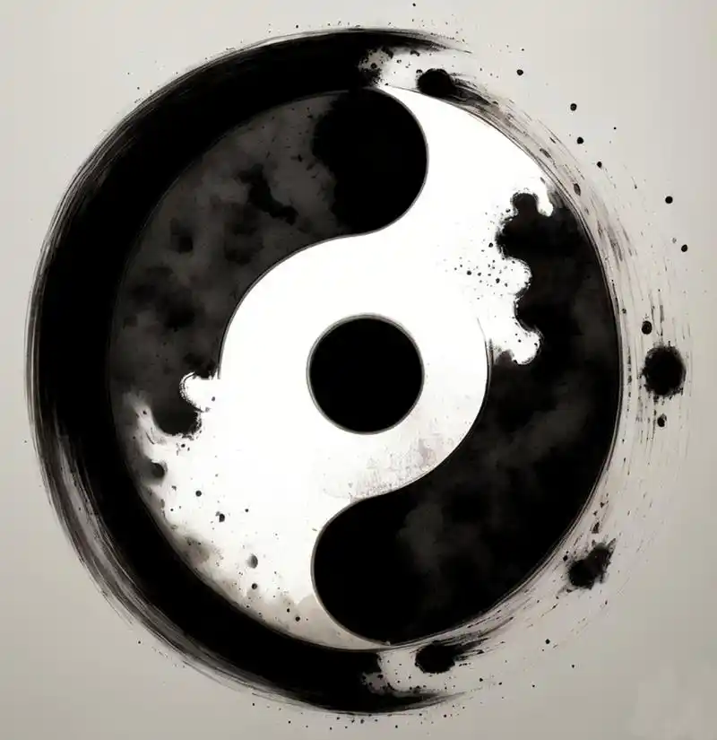 《太极图说》 无极而太极.太极动而生阳,动极而静,静而生阴,静极复动.