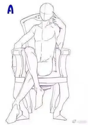 『人体坐姿素材参考转载』 - 半次元 - acg爱好者社区