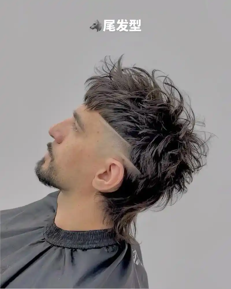 1.短狼尾发型:将头发的两侧和后面剃短,只留 - 抖音