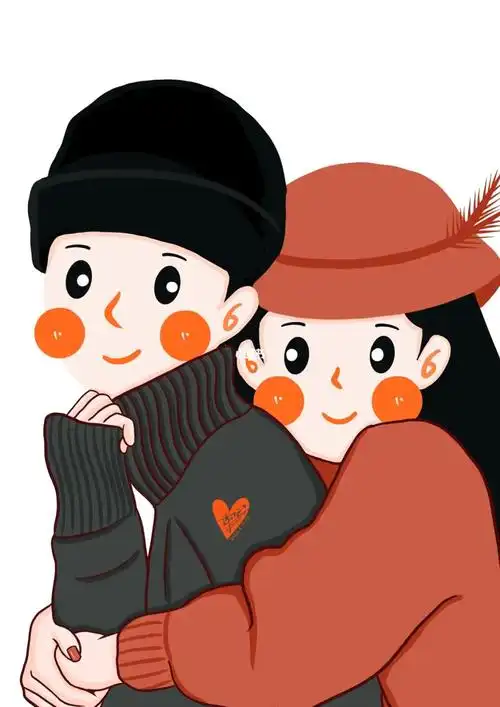 原创卡通人物情侣