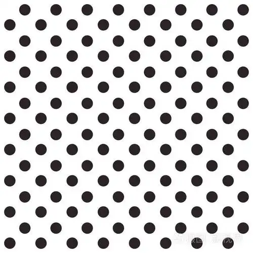 黑白无缝圆点图案矢量