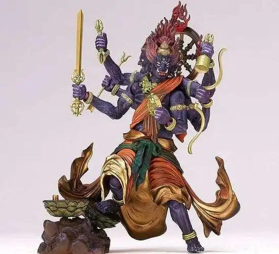 佛教:金刚夜叉明王,噉食一切恶业之众生,欲除难求官可修奉此尊