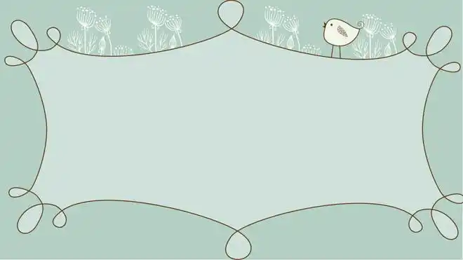 三张淡雅唯美手绘卡通ppt背景图片 - ppt下载网