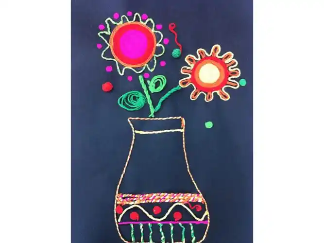 彩线贴画22张幻灯片