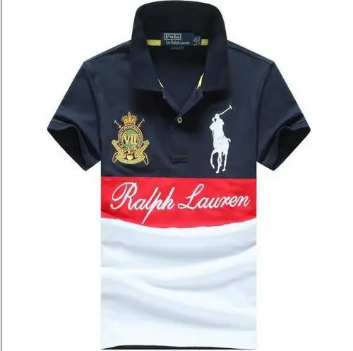 raphael lauren衣服 2016夏季新款 296款logo刺绣大马拼色时尚男生