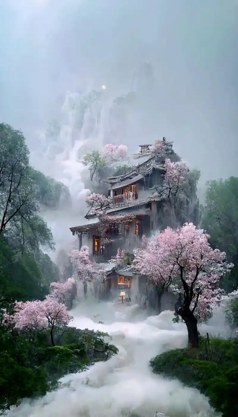 一不小心误入了仙境 #古风 #仙境 #唯美意境 #原创 #图 - 抖音