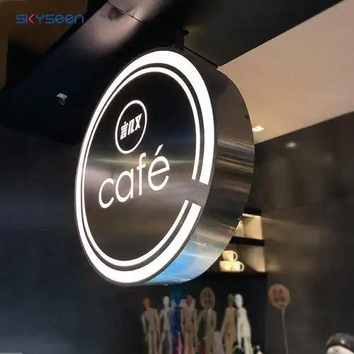 壁装式广告牌led 3d字母户外圆形灯箱