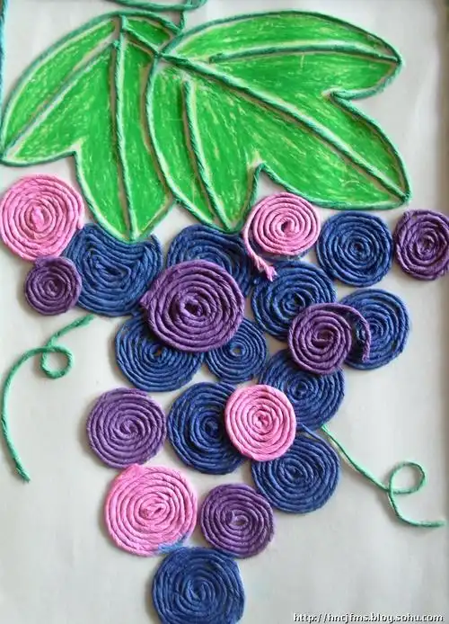 六年级《皱纸拼贴画》作品