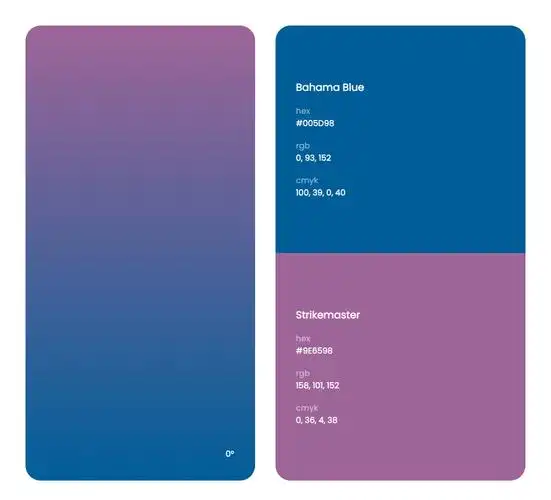 蓝色系色彩搭配方案