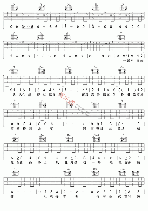 《周柏豪《够钟》》吉他谱