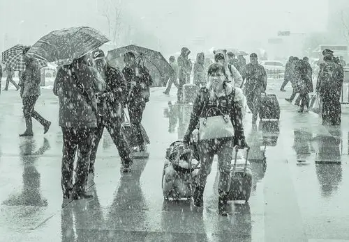 一张催人泪下的照片 — 回家过年