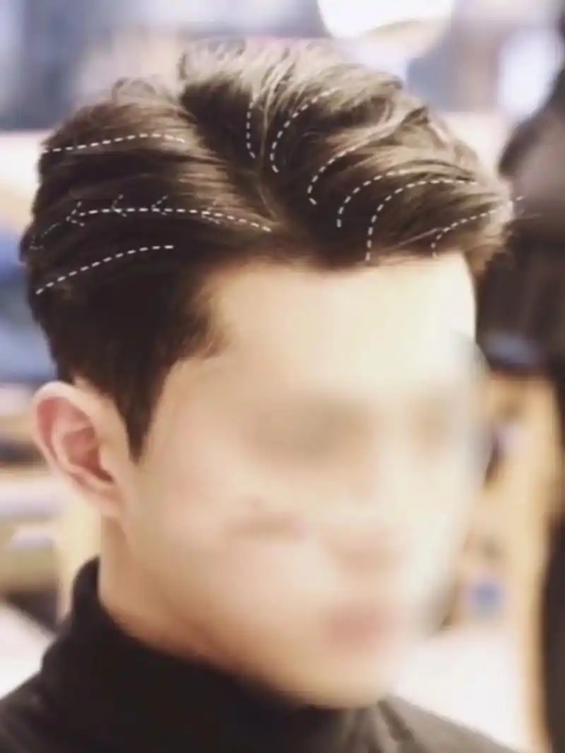 94过年必烫发型97港风三七侧背7815收藏 起来 新一老师设计