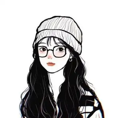 白底手绘唯美可爱动漫女生头像图片高级简约清新脱俗的动漫女头动漫