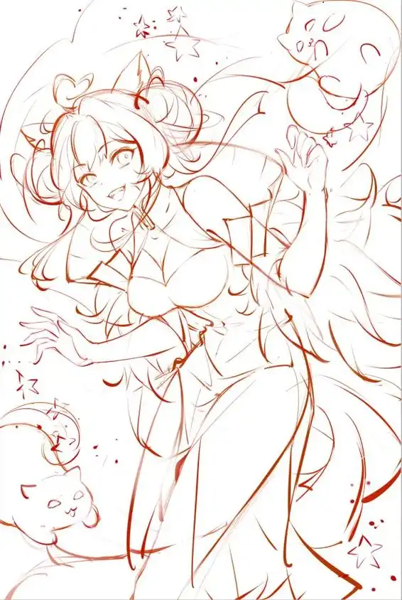 绘画过程～#二次元 #绘画教程 #画 #手绘 #绘画  - 抖音