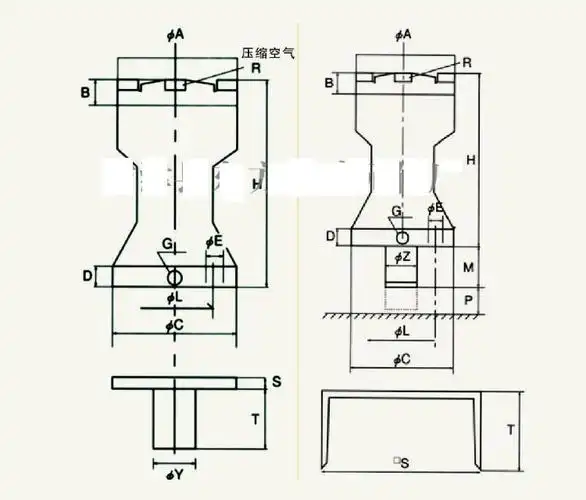 气动敲击锤空气锤气动敲击锤冲击空气锤ahskzcsx3040608080气锤底座