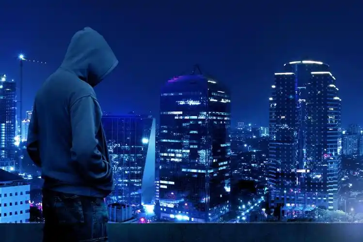 网络黑客与数字科技高清图片