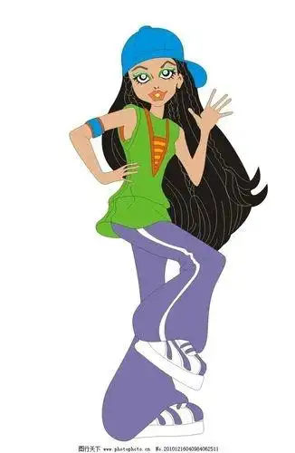 跳爵士舞简笔画