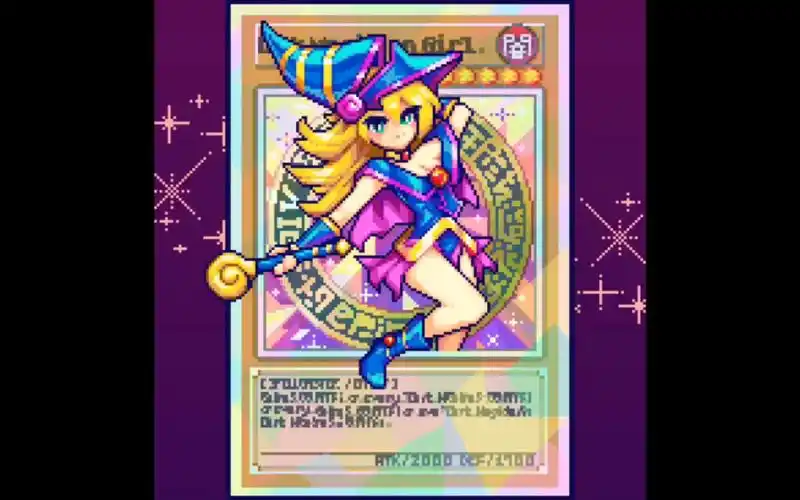 游戏王-黑魔导女孩～像素画搬运-pixel art|搬运