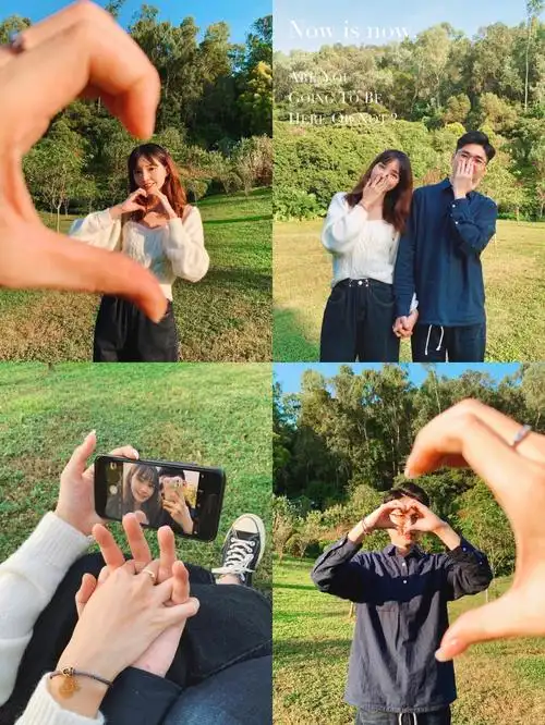 情侣创意拍照赞爆朋友圈的情侣合照pose