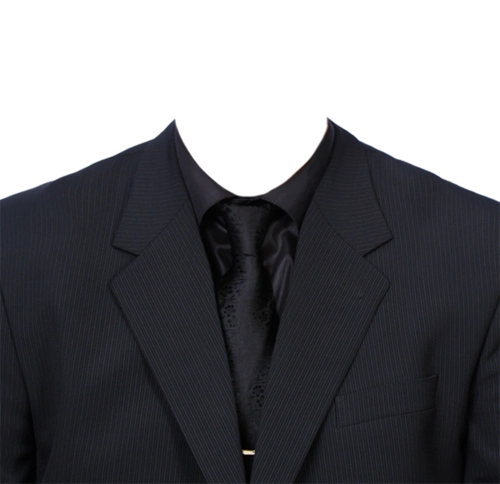 白底证件照衣服模板男