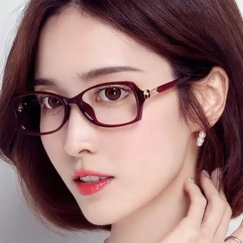 老花老花眼眼镜女可度数tr防蓝光辐射镶钻全框老花镜