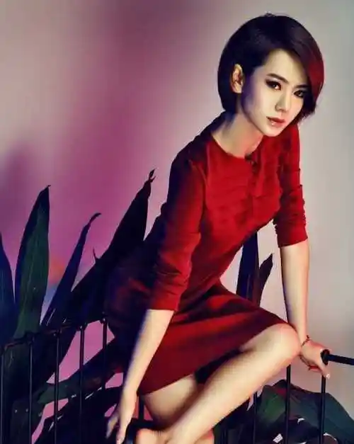 兼具清爽干练,妩媚性感—戚薇短发发型图片(4)