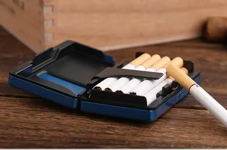 自动弹烟烟盒10支装便携超薄男女士潮个性创意定制刻字香菸盒烟夹