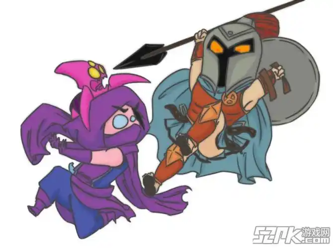 威武雄壮的汉纸 lol战争之王潘森手绘_lol漫画手绘_52pk英雄联盟专区