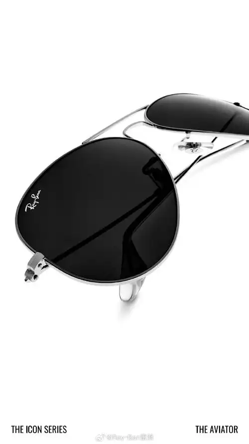 雷朋太阳镜【aviator rb3025】飞行员框型潇洒怀旧,传奇双梁尽展风姿.