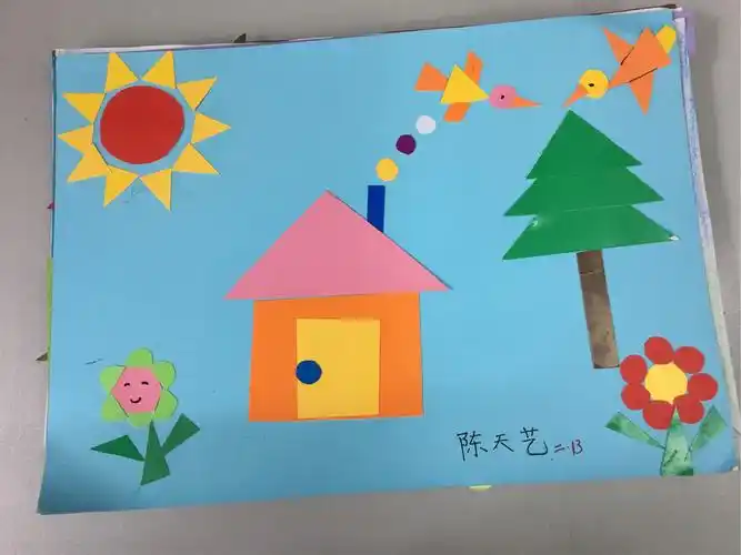 写美篇2·13班趣味拼摆   数学是多彩的,数学是缤纷的,让我们在图形的