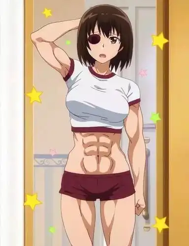 动漫里的"超级猛女":浑身肌肉,一拳能打死大水牛!