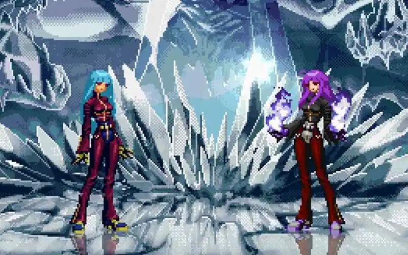 【mugen】拳皇:冰女 vs 紫火女