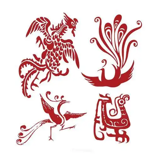 剪纸凤凰图腾 手工剪纸图片大全简单-蒲城教育文学网