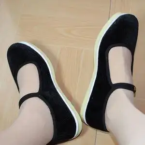 白塑料底布鞋女
