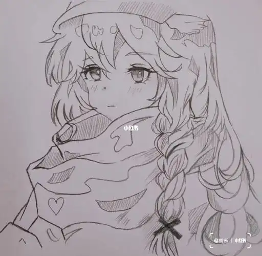 可爱动漫头像绘画教程