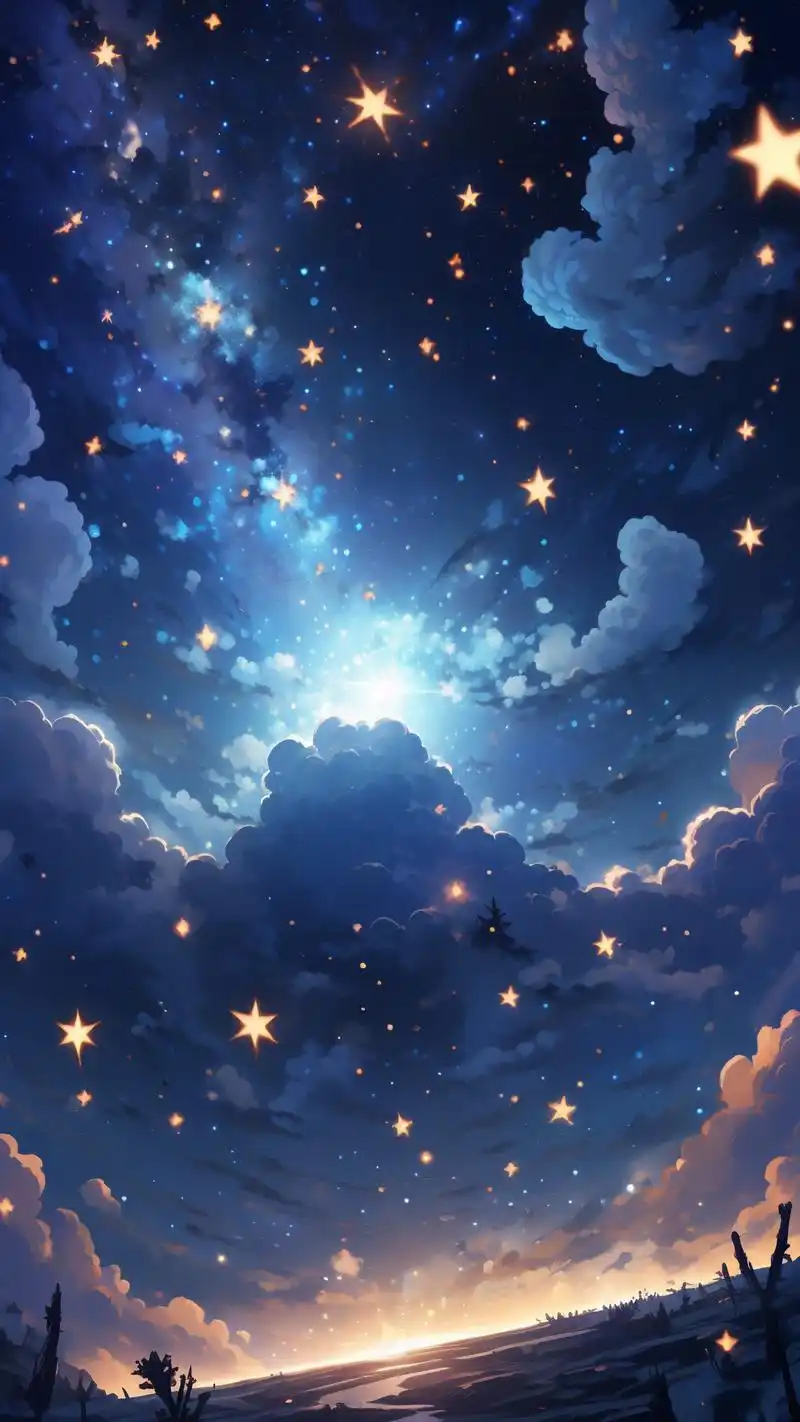 二次元夜空锁屏壁纸精选90