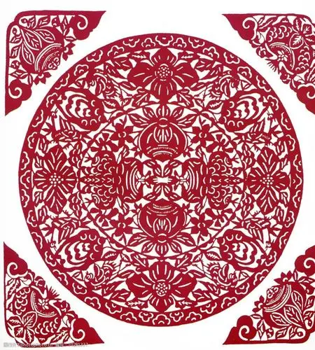 六福庆丰年 ai 中国民间 剪纸 艺术 六福 庆 丰年 传统文化 文化艺术