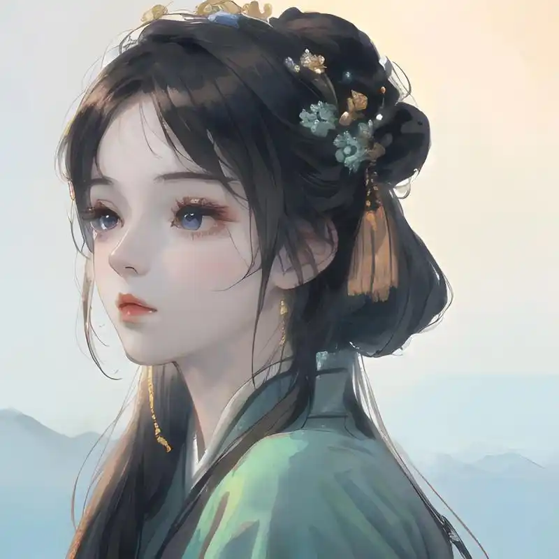古风头像|浅绿清冷|灵动