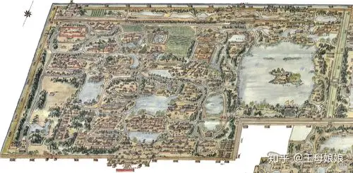 圆明园全景(3000亩)图关于仿建复现圆明园对于圆明园,为何现有古建"