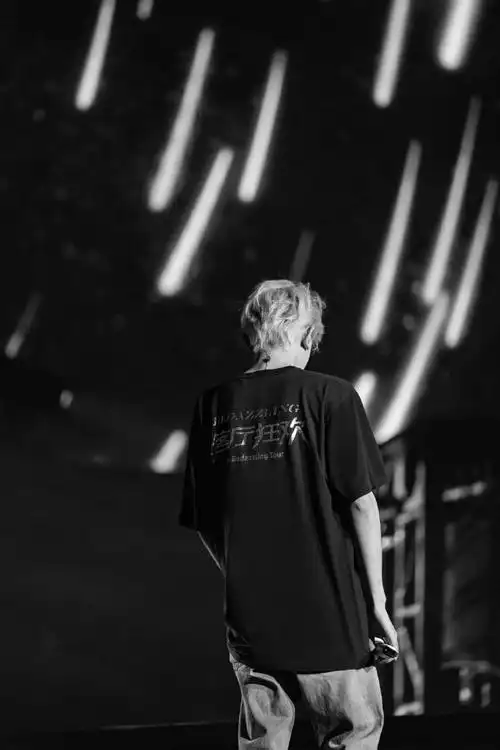 王源广州演唱会背影花絮照