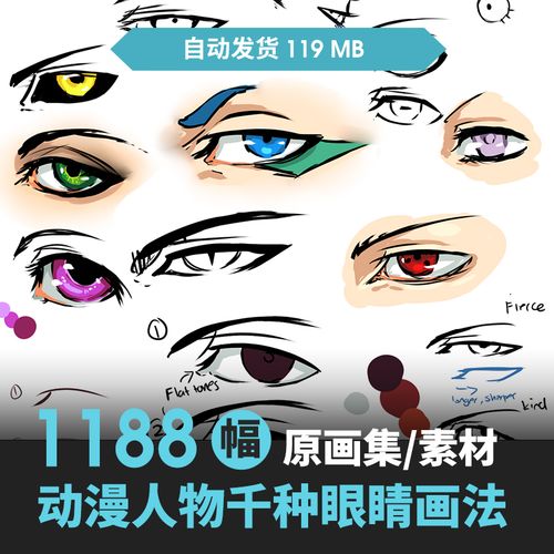 【技法】p站千种眼睛画法 五官画法 表现 原画 漫画 绘画参考素材