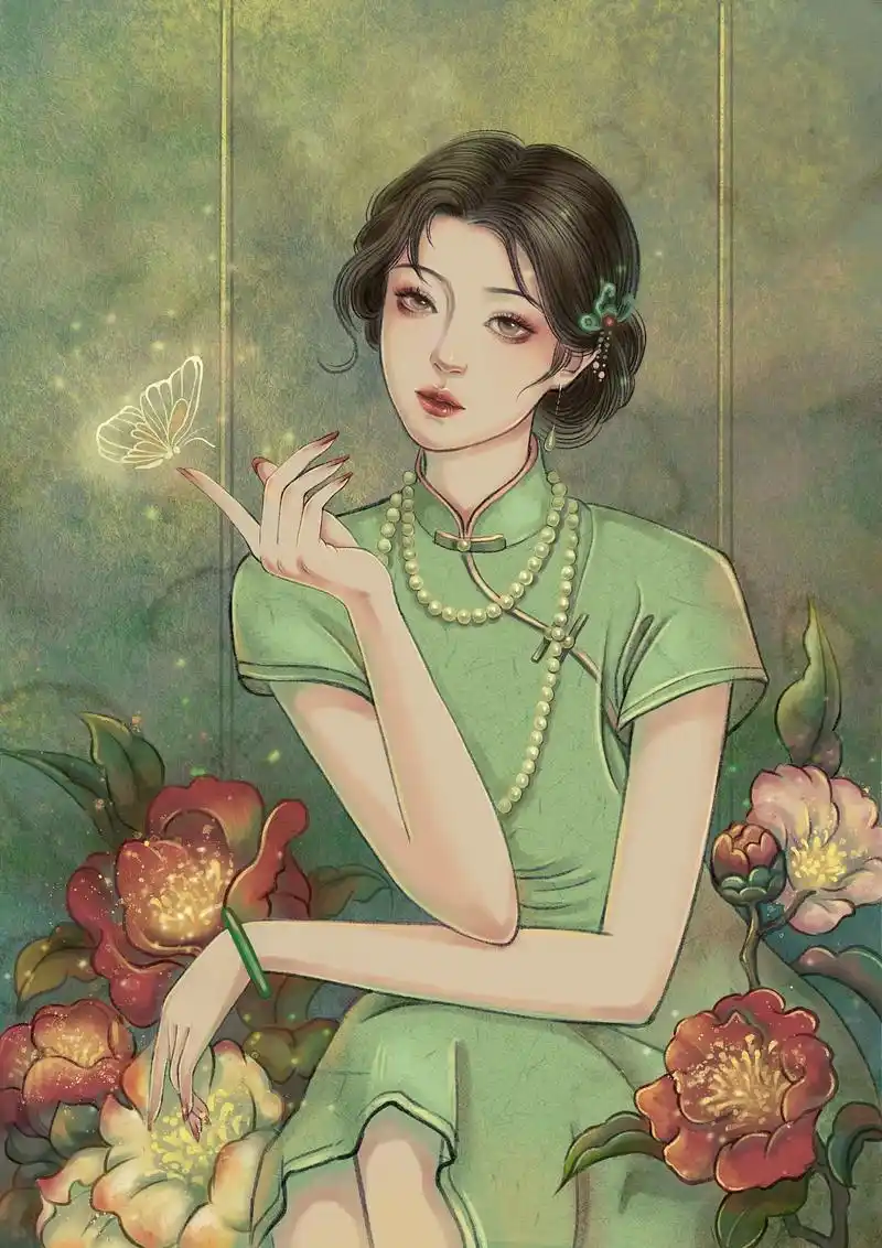 民国风人物插画