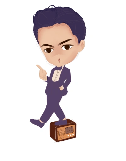 【q版插画】邓超q版同人插画sai教程