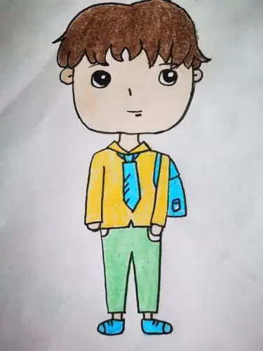 这是我的自画像,穿上漂亮的衣服更帅了