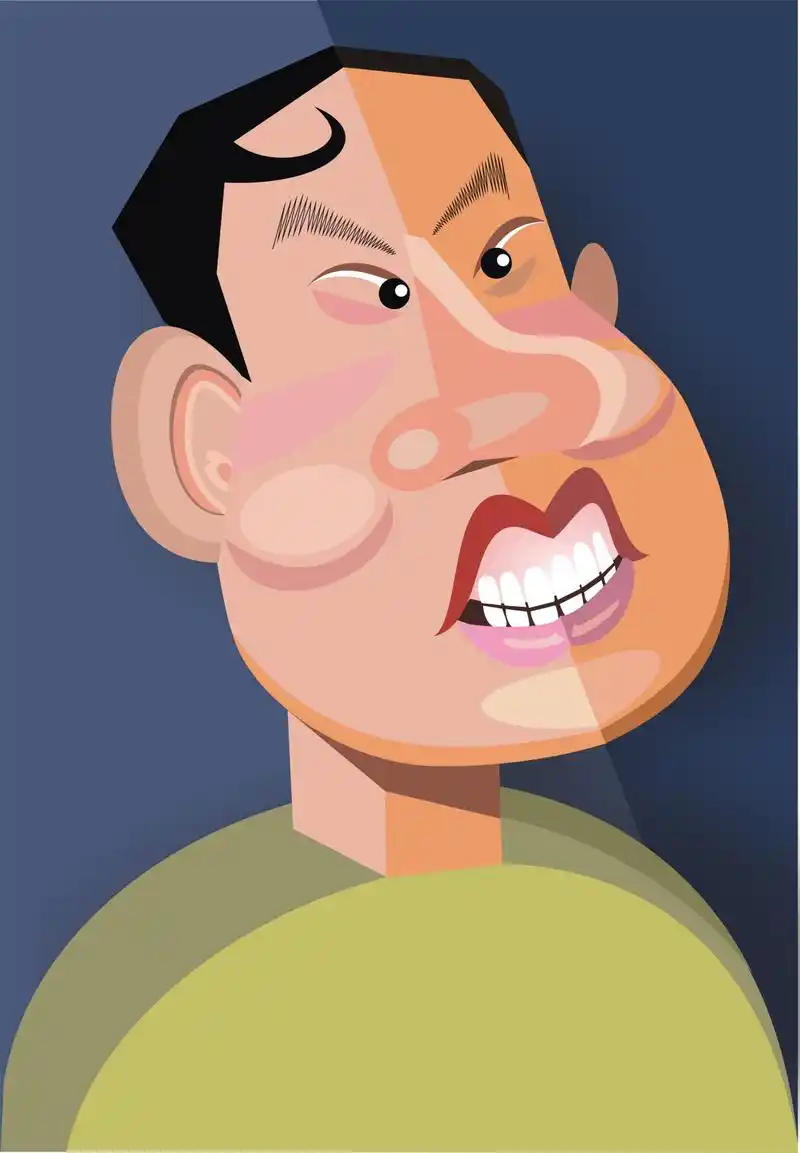 一组上热搜的政经体育娱乐名人漫画像