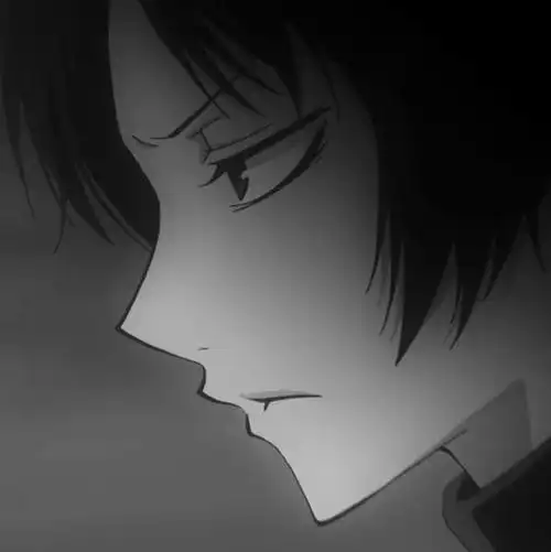 黑白二次元酷帅高冷男漫头像二次元暗黑系高冷男生头像,比较忧郁比较