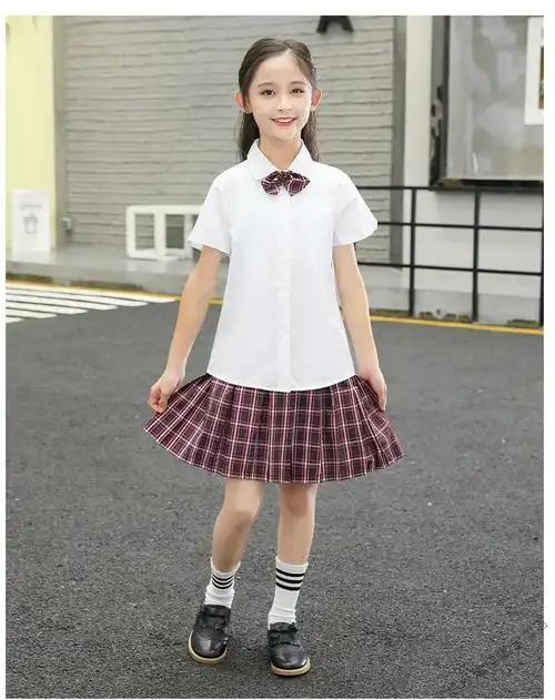 凯姿瑜 深圳市小学生校服礼服夏装男女深圳校服短袖衬衣裙子夏季深圳