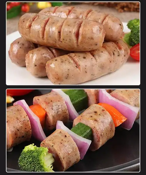 黑椒味地道肠肉肠火山石烤肠烧烤肠黑胡椒 1500g